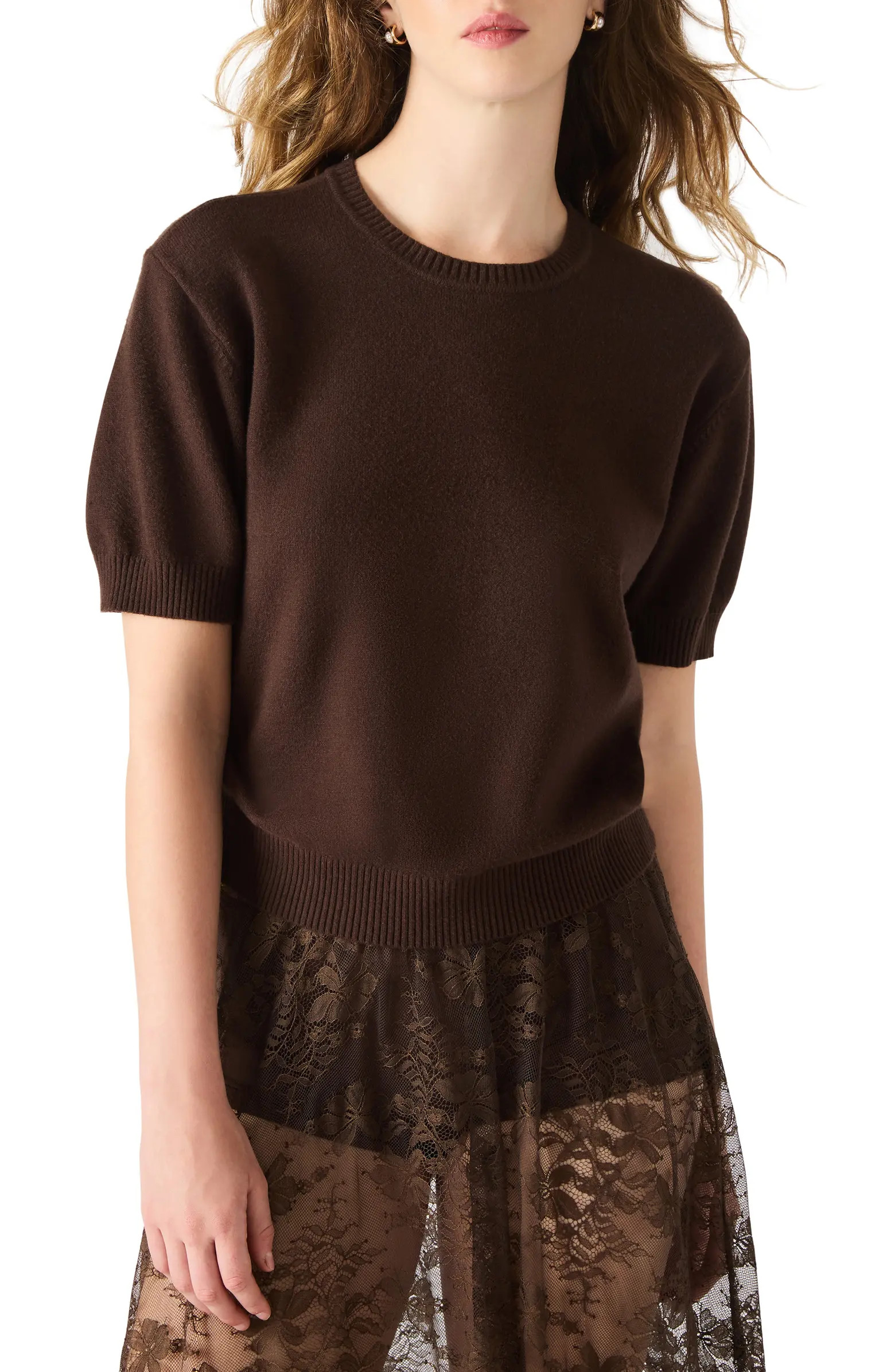 Steve Madden Hermia Short Sleeve Sweater | Nordstrom | Nordstrom