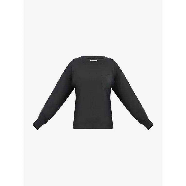 Free Assembly Women's Pocket T-Shirt with Long Sleeves | Walmart (US)