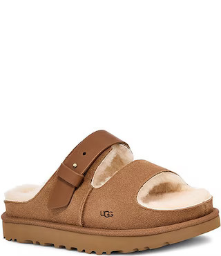 UGG Greenport Strap Suede Slide Sandals | Dillard's | Dillard's