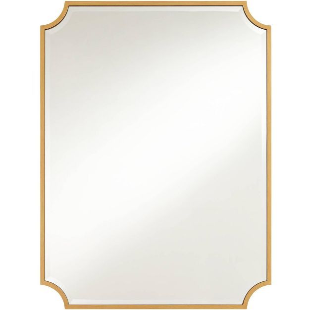 Noble Park Rectangular Vanity Decorative Wall Mirror Modern Beveled Rounded Cut Edge Antique Gold... | Target