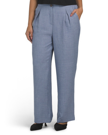 Inverted Pleated Pants for Women | Polyester | Marshalls