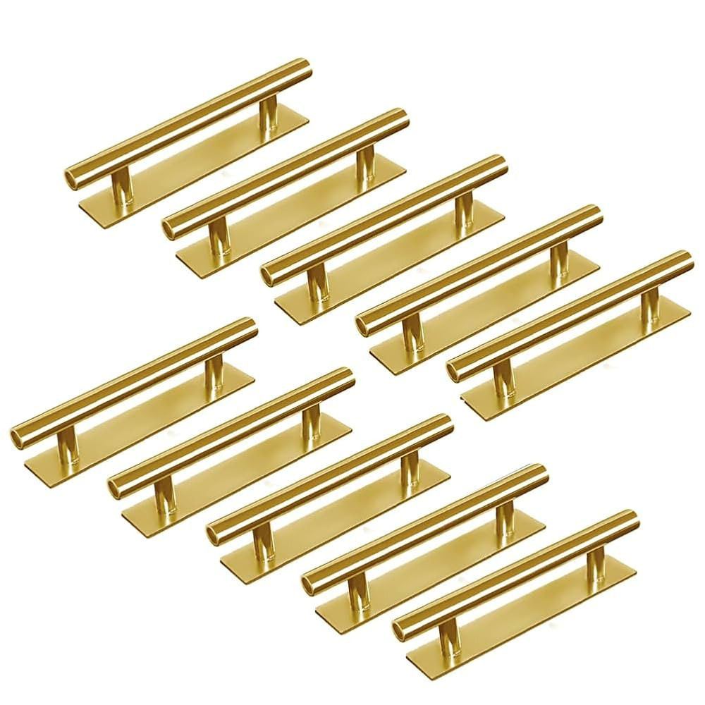 10 Pack Self-Stick Push Pull Helper ABS Plastic Wardrobe Handle Instant Cabinet Drawer Furniture ... | Amazon (US)