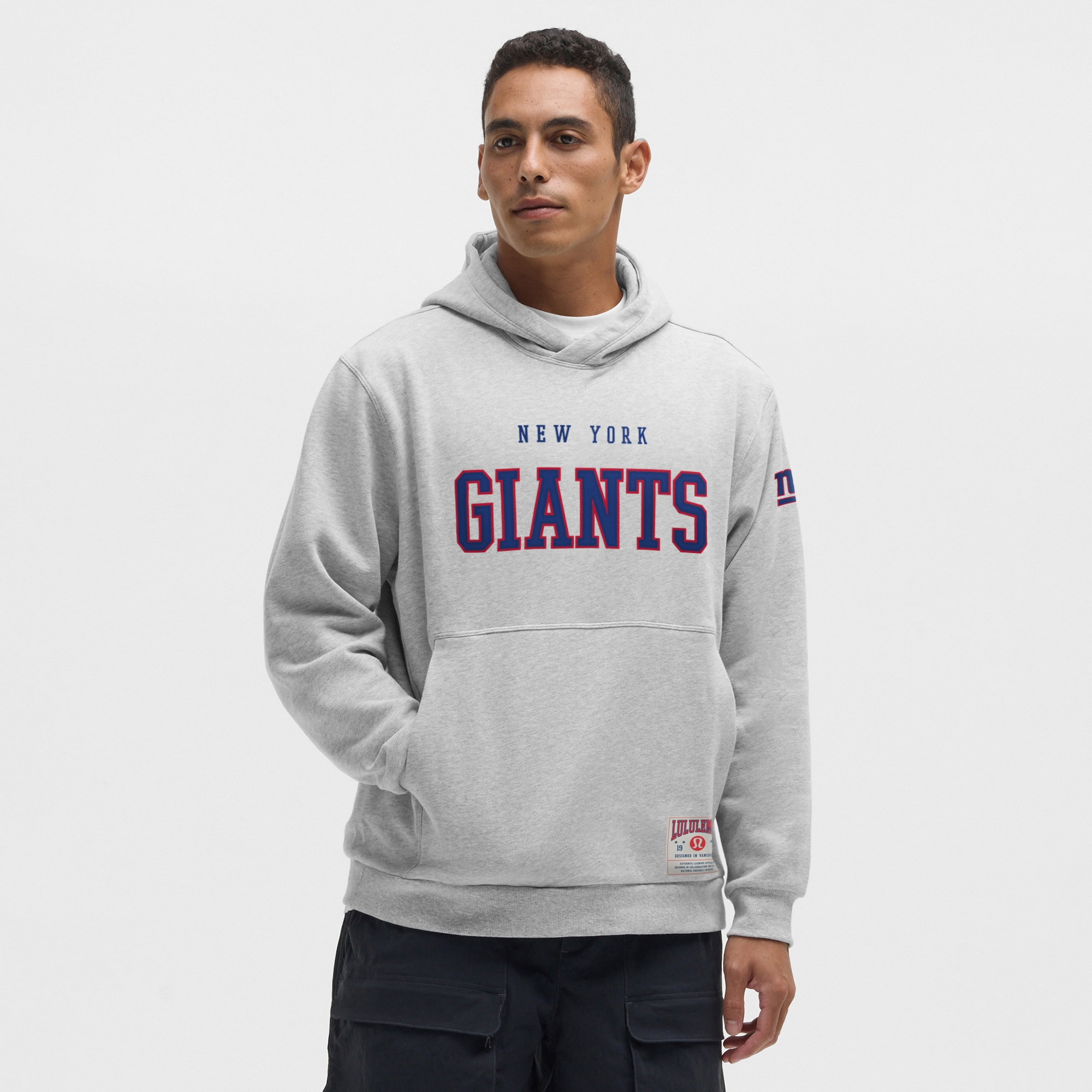 New York Giants lululemon Steady State Pullover Hoodie - Heathered Silver Drop | Fanatics