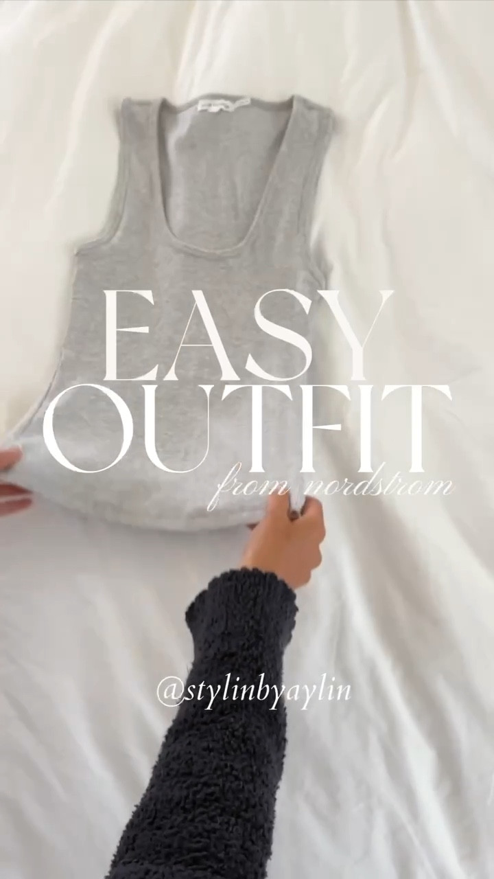 Easy outfit from Nordstrom! I'm just shy of 5-7" wearing the size 0 tank and 25 size pants. Sandals run true to size, StylinByAylin

#LTKstyletip #LTKSeasonal #LTKunder100