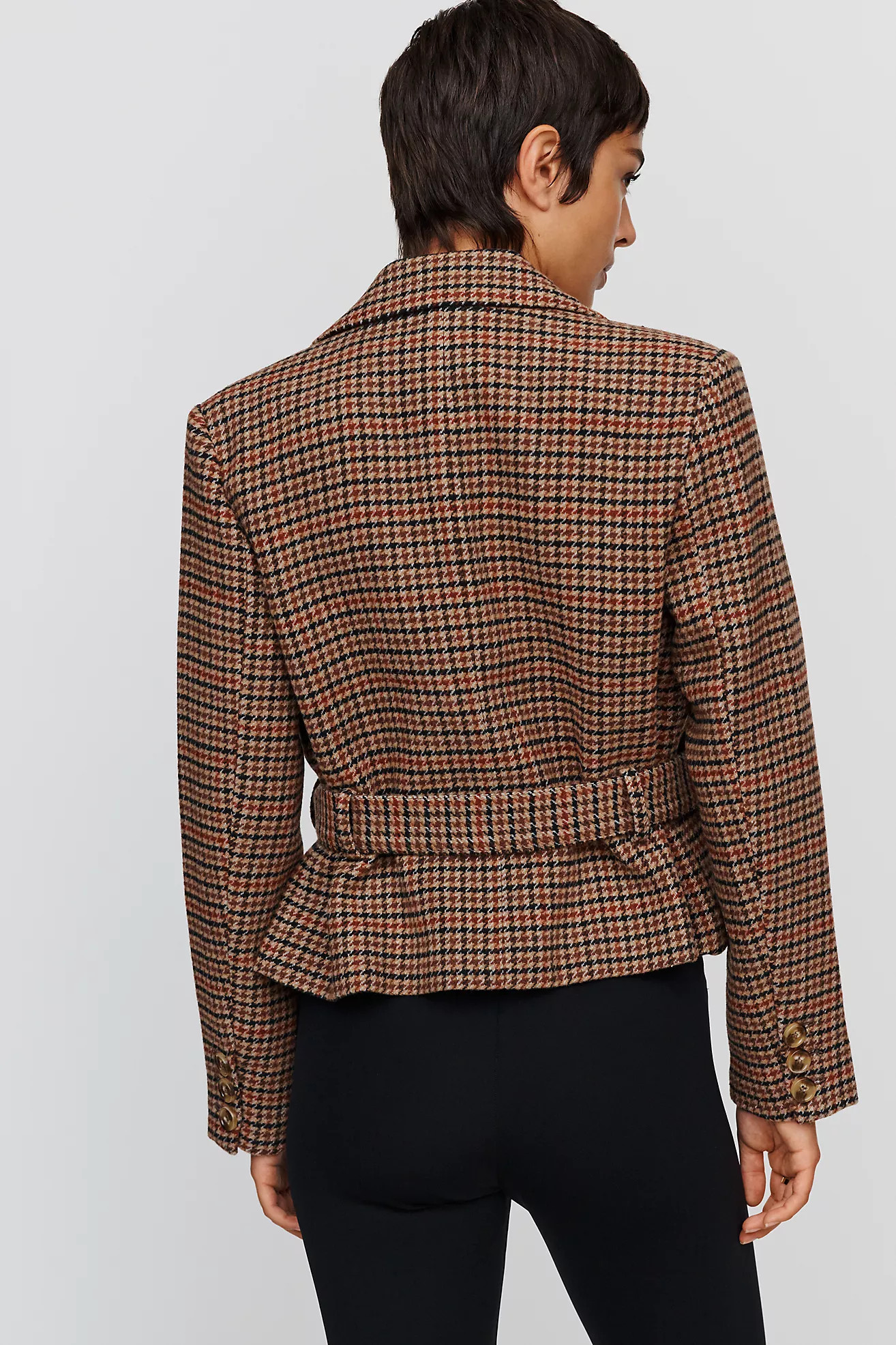 Central Park West Heritage Cropped Tie Blazer | Anthropologie (US)