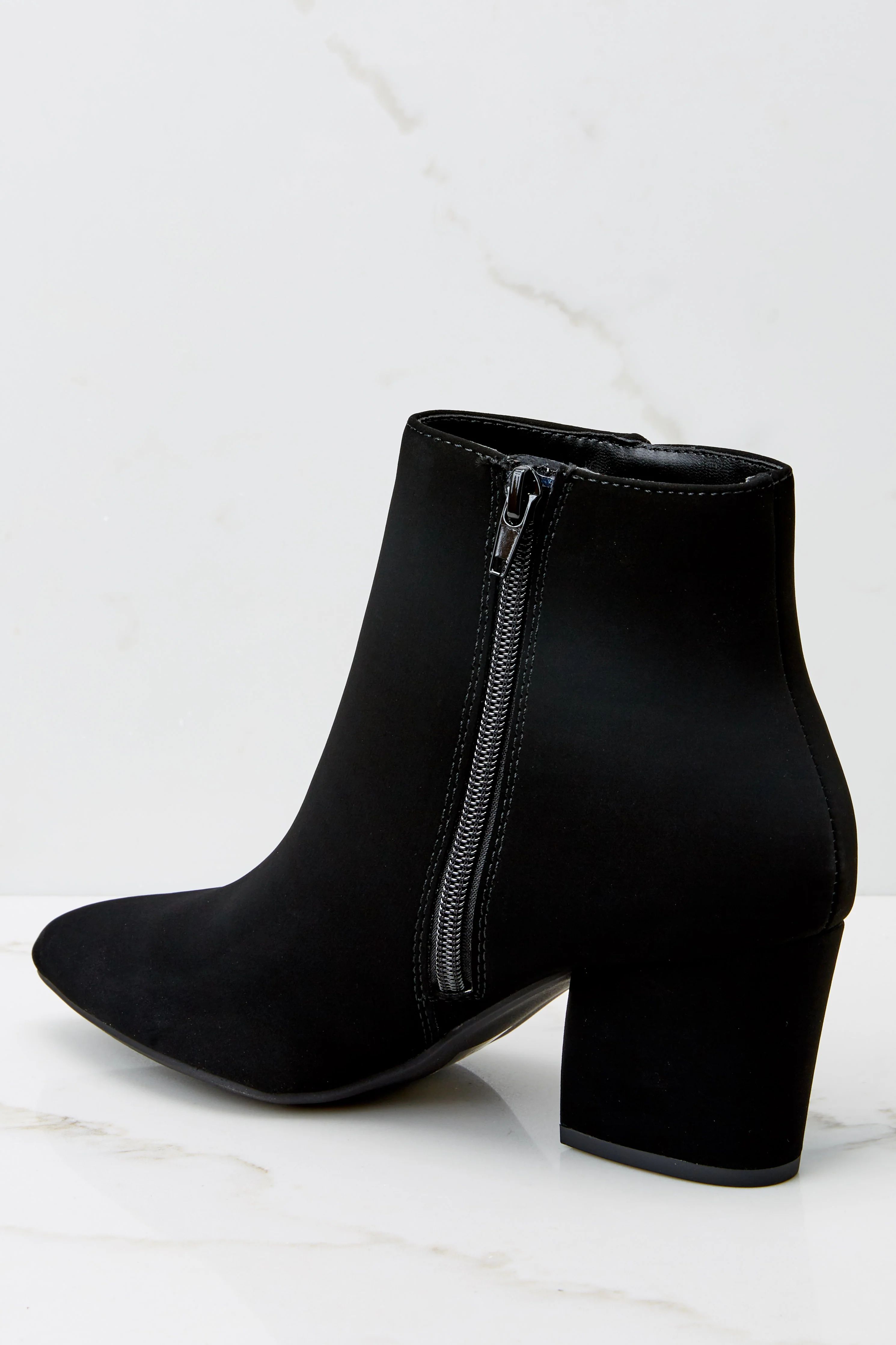 Gimme Three Steps Black Ankle Booties | Red Dress 