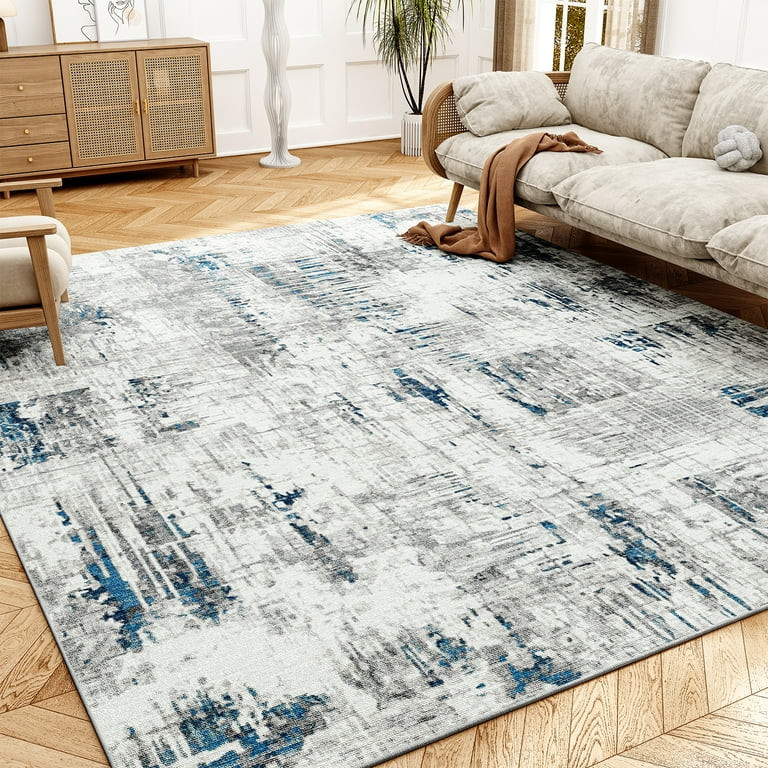 SIXHOME Area Rugs for Living Room 8'x10' Modern Abstract Area Rugs Machine Washable Rugs Distress... | Walmart (US)
