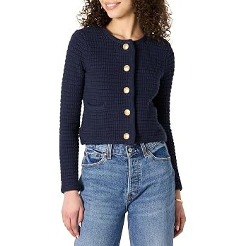 Amazon Essentials Women's Regular-Fit Midweight Cardigan Sweater | Amazon (US)