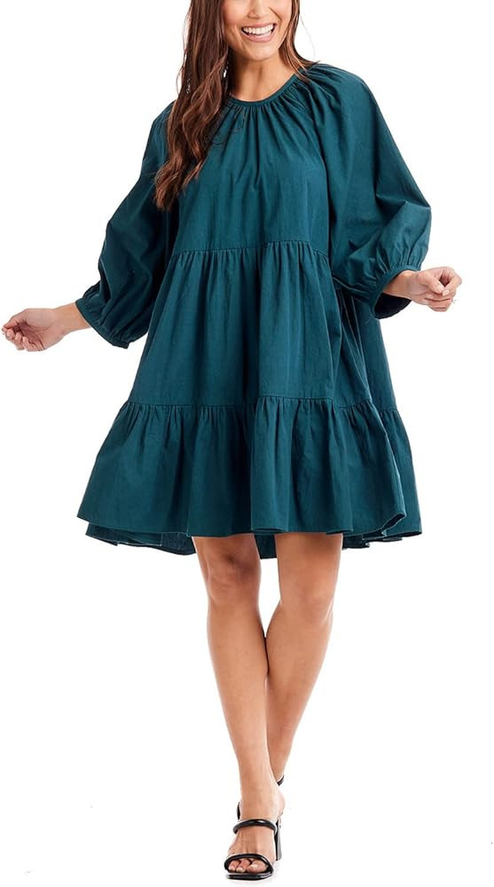 Women's Adriana Bow Dress       
Material: Cotton 

Occasion: Party | Amazon (US)