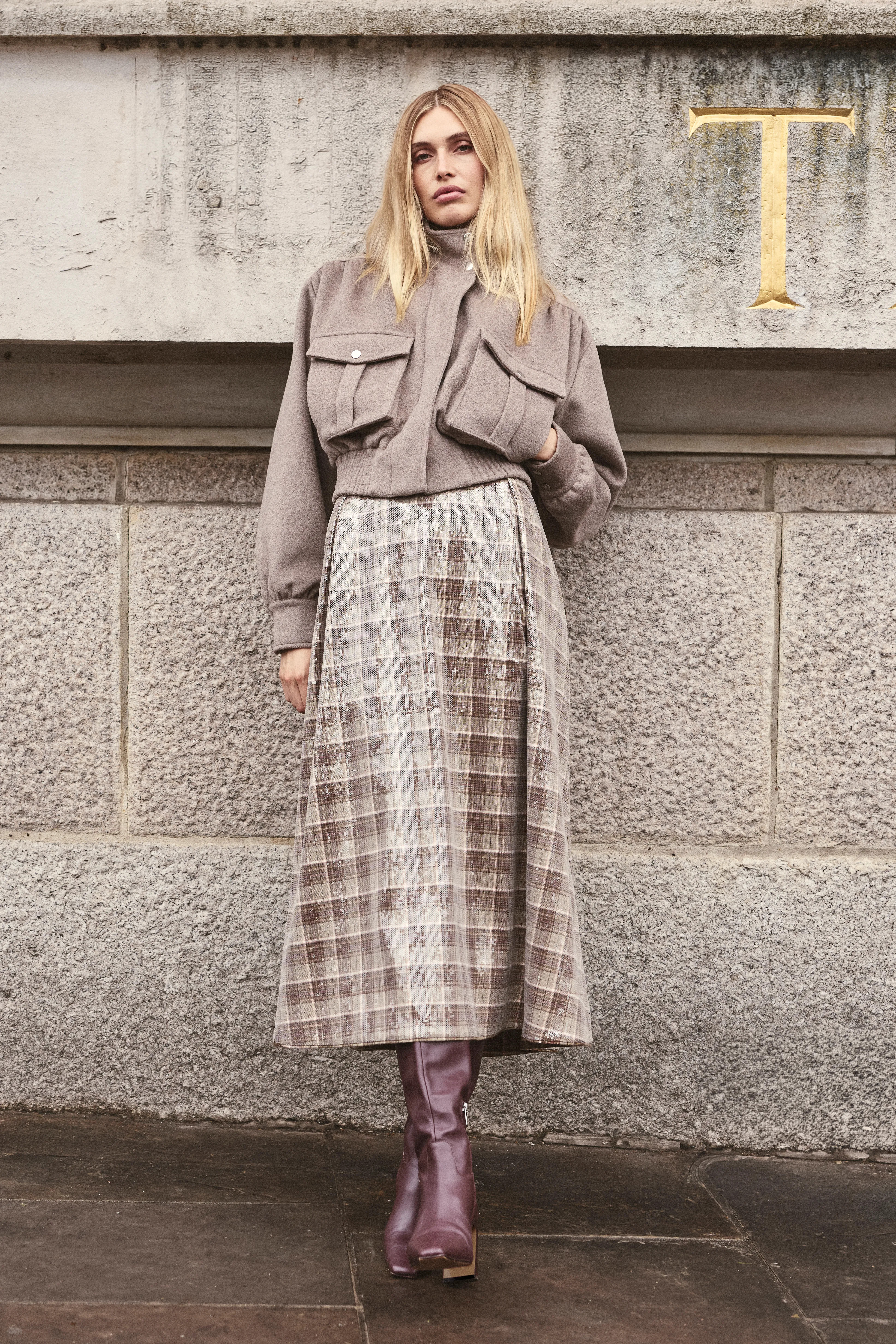 Sequin Belted Full Midi Dress | Karen Millen