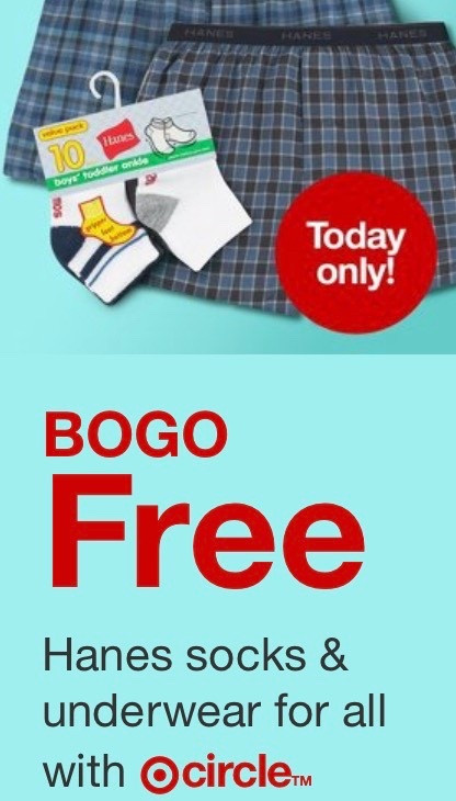 Excellent Hane’s Deal today at Target!! 🎯 Buy One, Get One FREE on all Hanes products, from socks to underwear to tees and camisoles. Includes all kiddo and adult items - such a fantastic sale that hasn’t come around in a couple years! 

#LTKSaleAlert #LTKMens #LTKKids