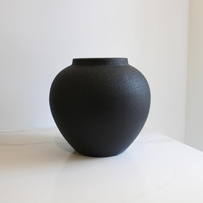 Elegant Cottage Handmade Vintage Terracotta Vase, Rustic Farmhouse Pottery,Decorative Flower Vase... | Amazon (US)