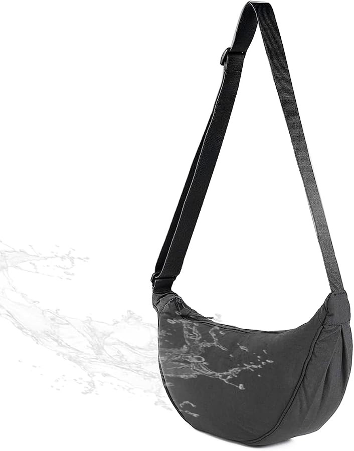 Crossbody Bag for Women Men,Lightweight Crescent Bag with Adjustable Strap,Shoulder Bag Travel Sl... | Amazon (US)