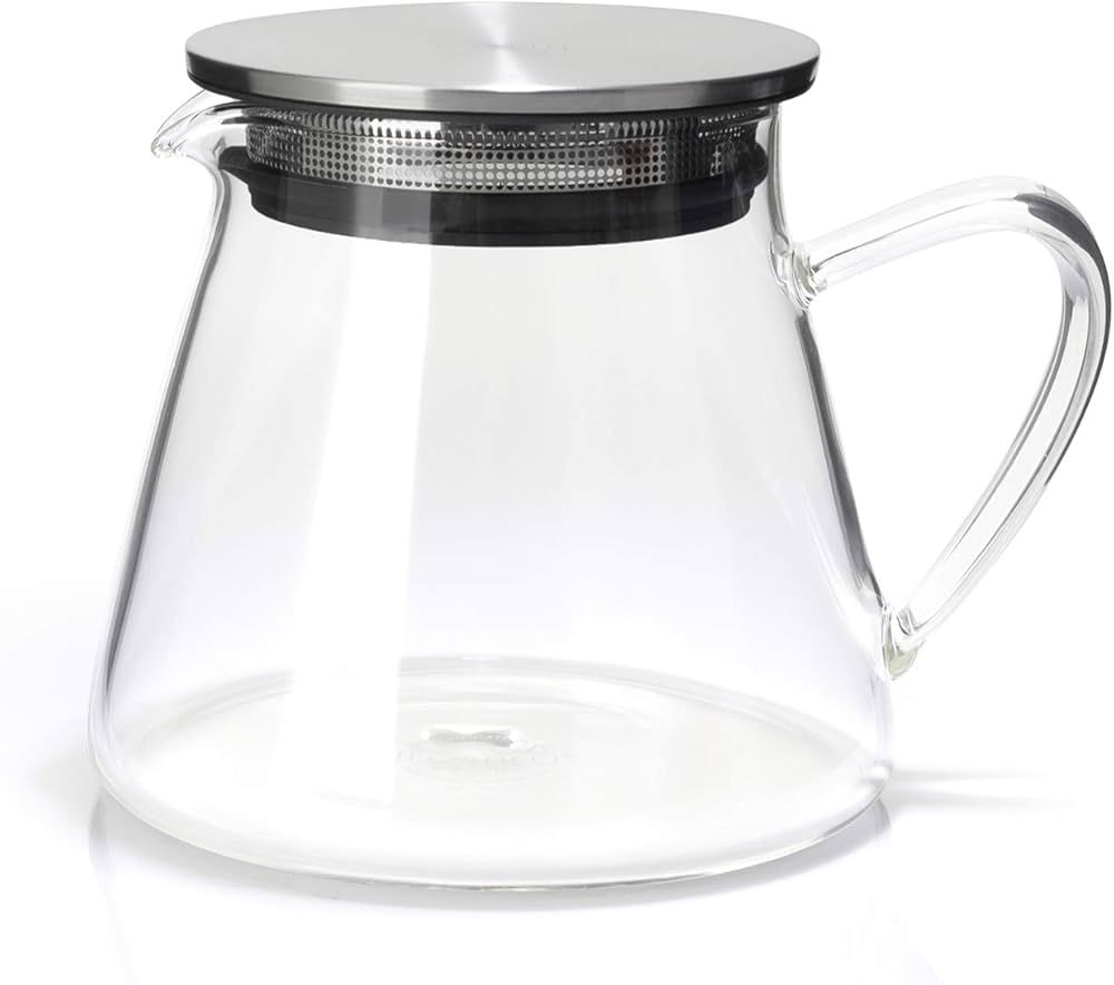 Four Life 841 Teapot Glass, Heat Resistant, 18.9 fl oz (532 ml), For 3 Cups, Lid with Tea Straine... | Amazon (US)