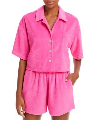 Cropped Terrycloth Shirt - 100% Exclusive | Bloomingdale's (US)