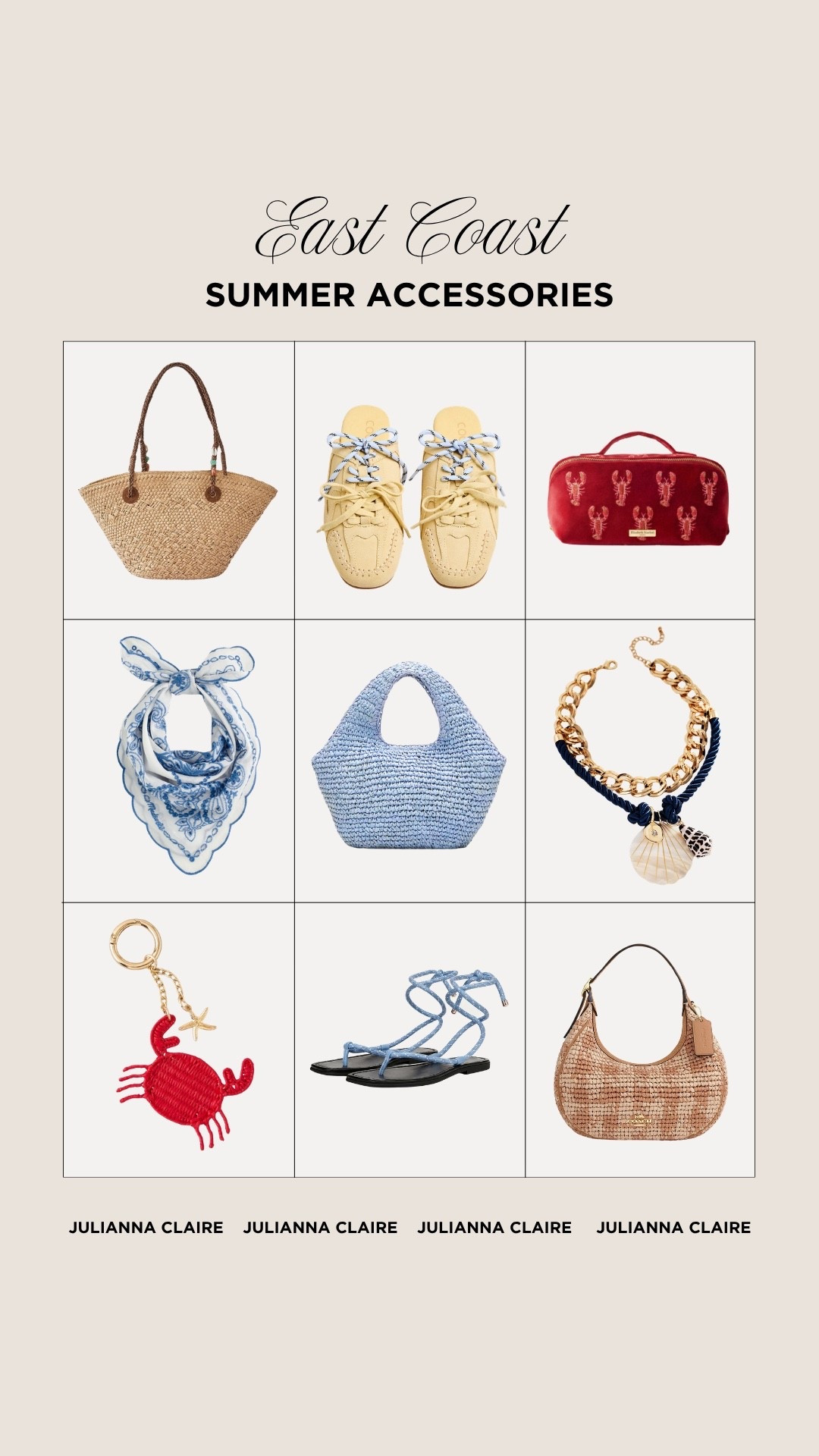 East coast summer accessories!

#LTKootd #LTKgrwm