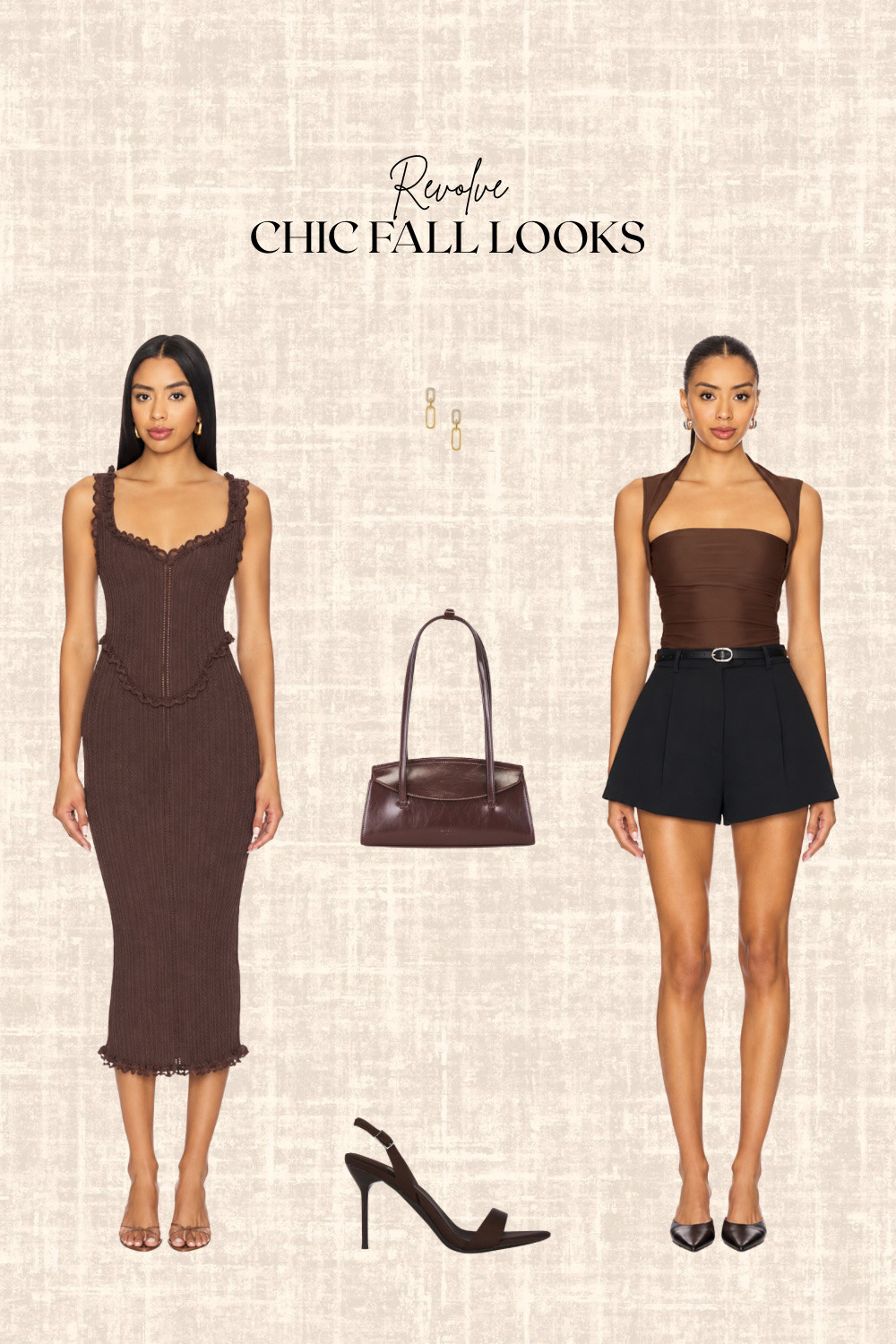 Revolve Chic Fall Looks! 

Dress, top, shorts, handbag, earrings, heels

#LTKstyletip #LTKbag #LTKdresses