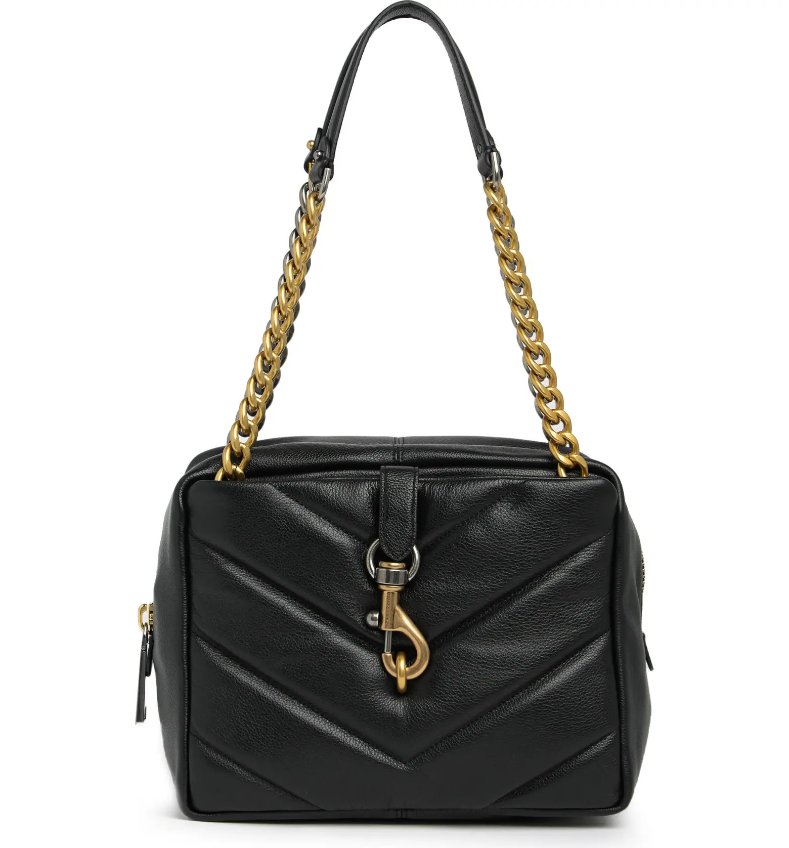 Maxi Edie Top Zip Quilted Leather Shoulder Bag | Nordstrom Rack