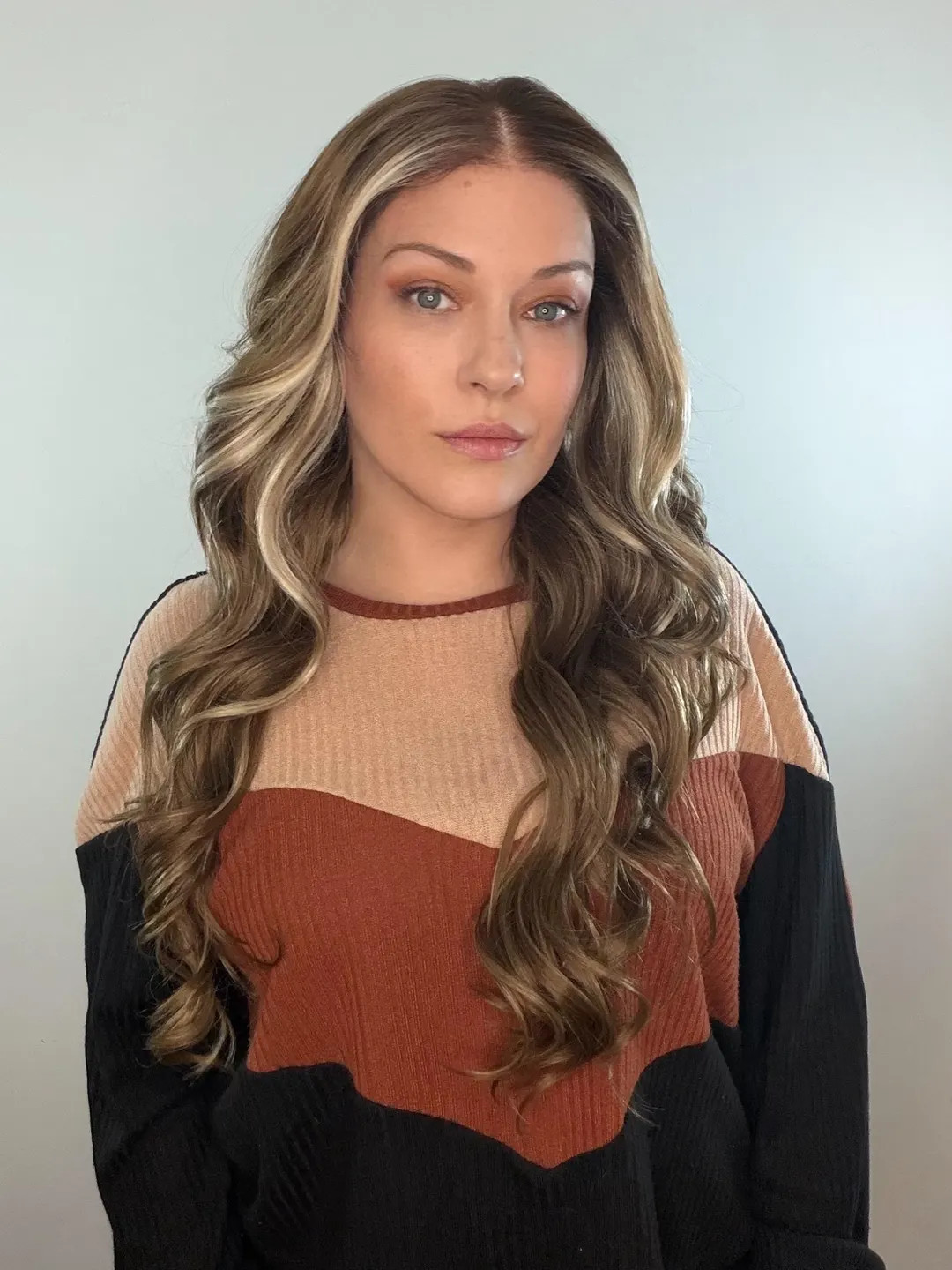 Ash Brown Wavy Wig, 26 Inch, 13x6 HD Lace Front - Etsy | Etsy (US)