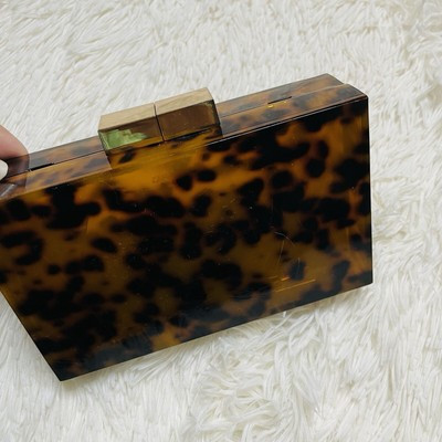 Zara Bag Brown Tortoise Clutch Gold Hardware   | eBay | eBay US