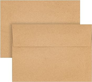 Kraft Envelopes, 50 Pack, 5 x 7 Inch, Brown Envelopes,A7 Envelopes, Card Envelopes, Kraft Paper E... | Amazon (US)