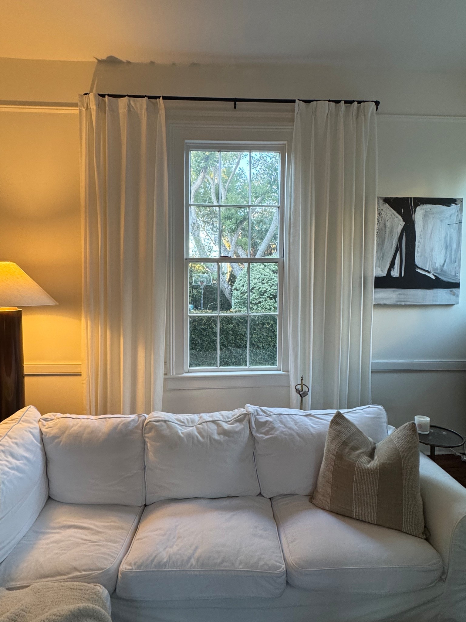 Most affordable pleated natural curtains + rods recommended by an interior design friend! 

#LTKFindsUnder100