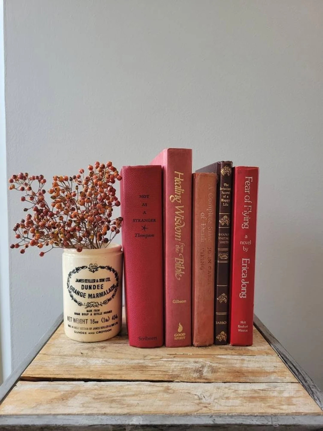 Vintage Red Book Stack. Old Red Book Set. Red Book Decor, Staging Books. Book Bundles by Color - ... | Etsy (US)