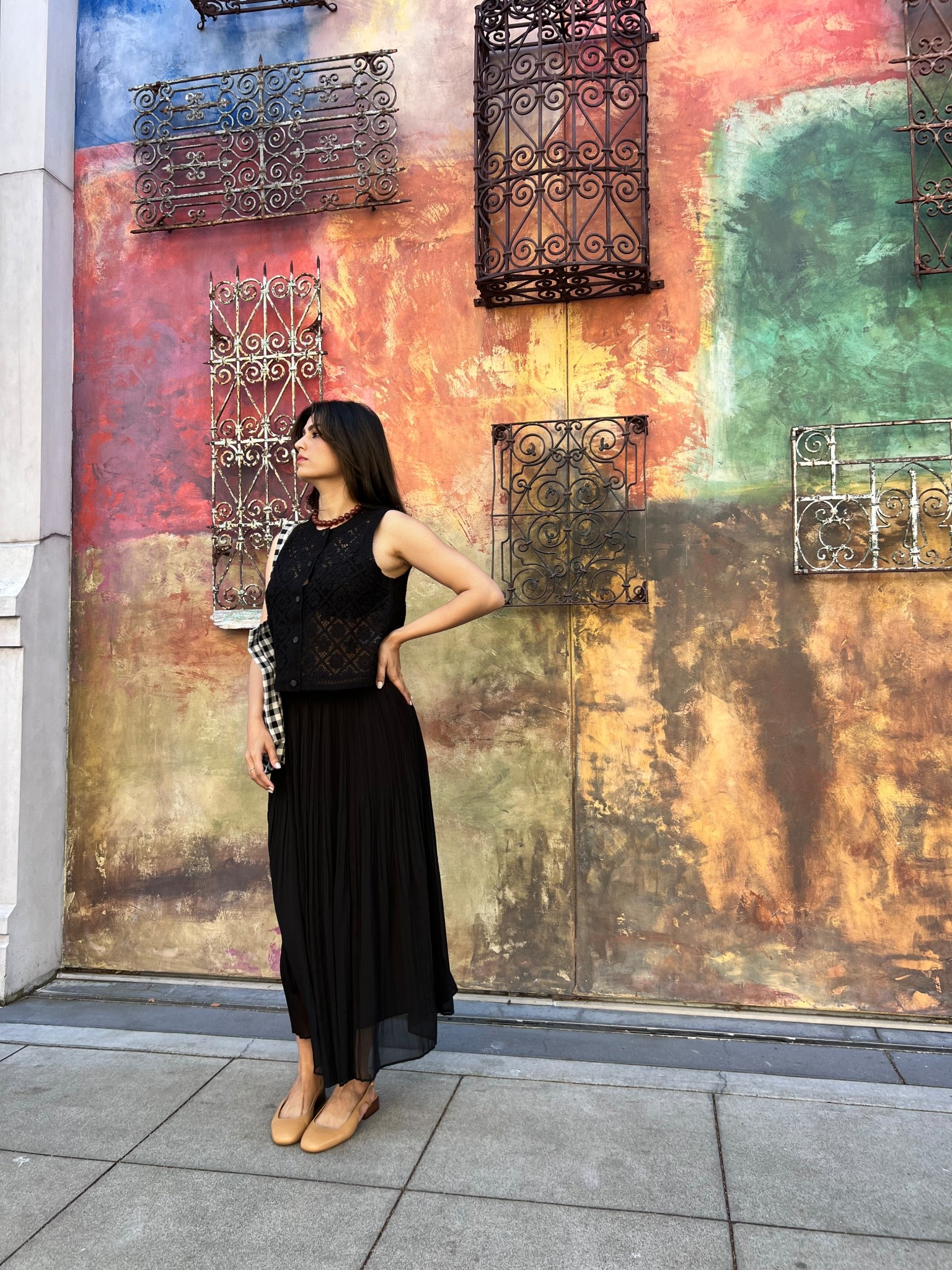 Country concert outfit- paired lace detail top with flowy skirt. Comfortable footwear to walk the city streets. Products tagged.

#LTKSeasonal #LTKSaleAlert #LTKShoeCrush