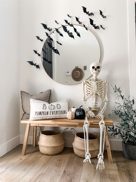 Halloween Entryway

Skeleton, Halloween decor, Halloween bats

#LTKSeasonal #LTKHalloween #LTKmens