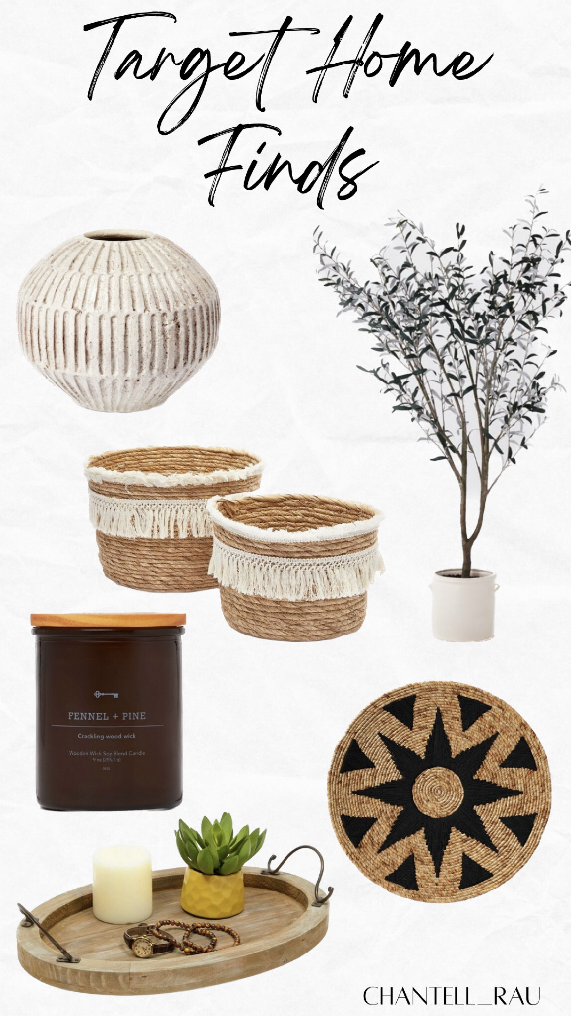Shop these cute home finds from Target! Also, try my all time favorite candle! The perfect scent! 

#targetfinds #homefinds #tree #artificialtree #vases #candles #decor #storage #baskets

#LTKHoliday #LTKhome #LTKGiftGuide