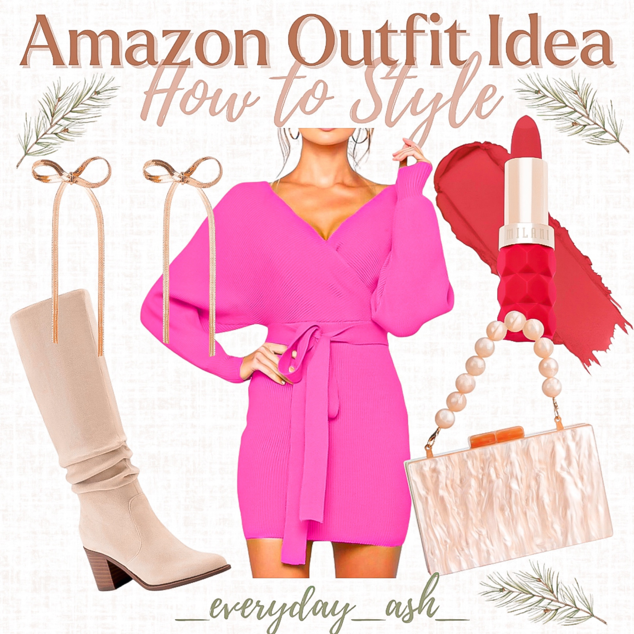 Valentines Day 💝

This sweater dress is one of my favorites! I’ve had it in blue and white!😊 

I wore a size small 

Pink dress, Valentine’s Day, sweater dress, knee high boots, neutral purse, white purse, red lipstick , bow earrings, neutral boots 

#LTKfindsunder50 #LTKGiftGuide #LTKstyletip