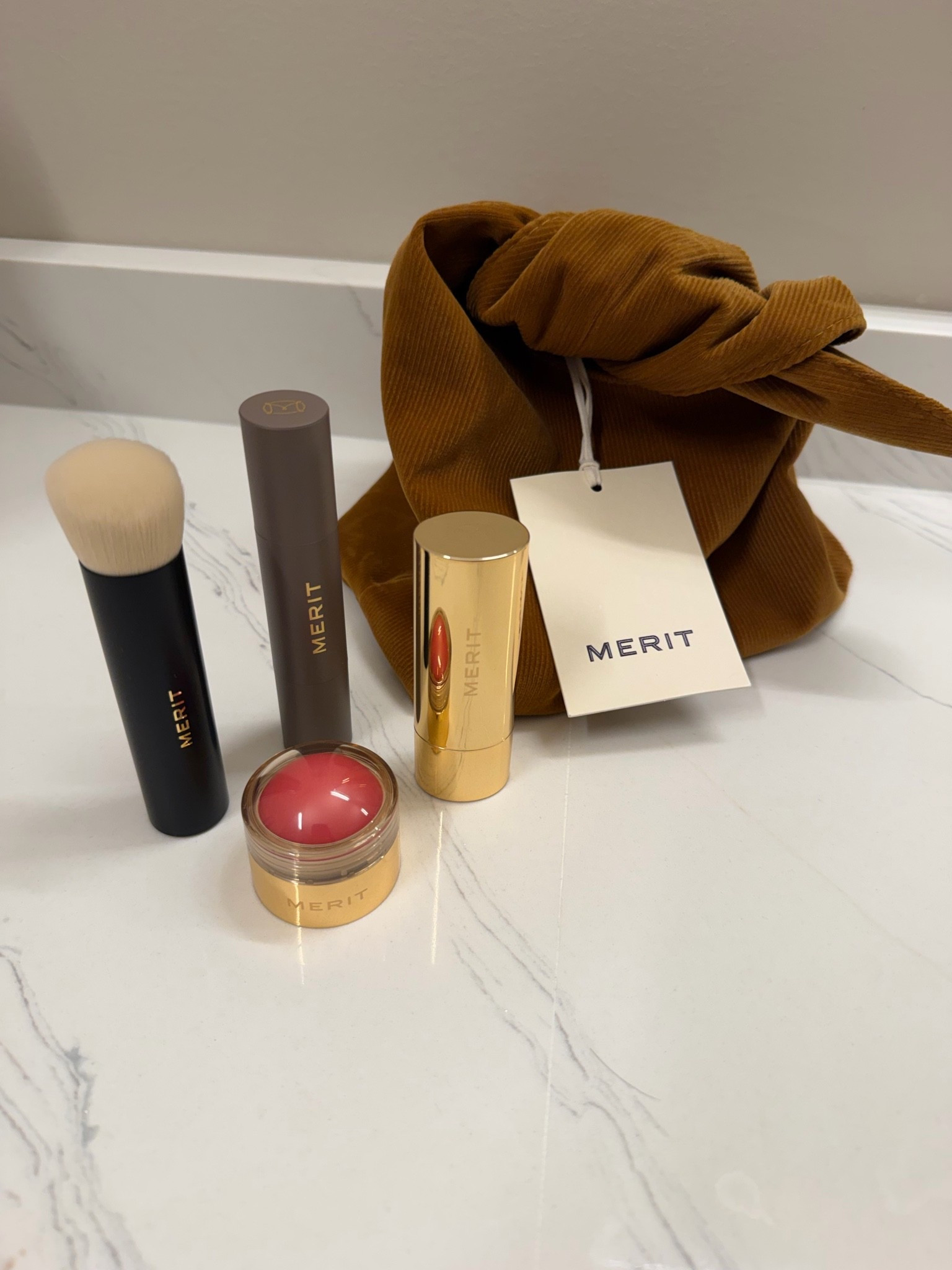 Love everything about @Merit 💕 been grabbing this foundation stick and blush more than any others!