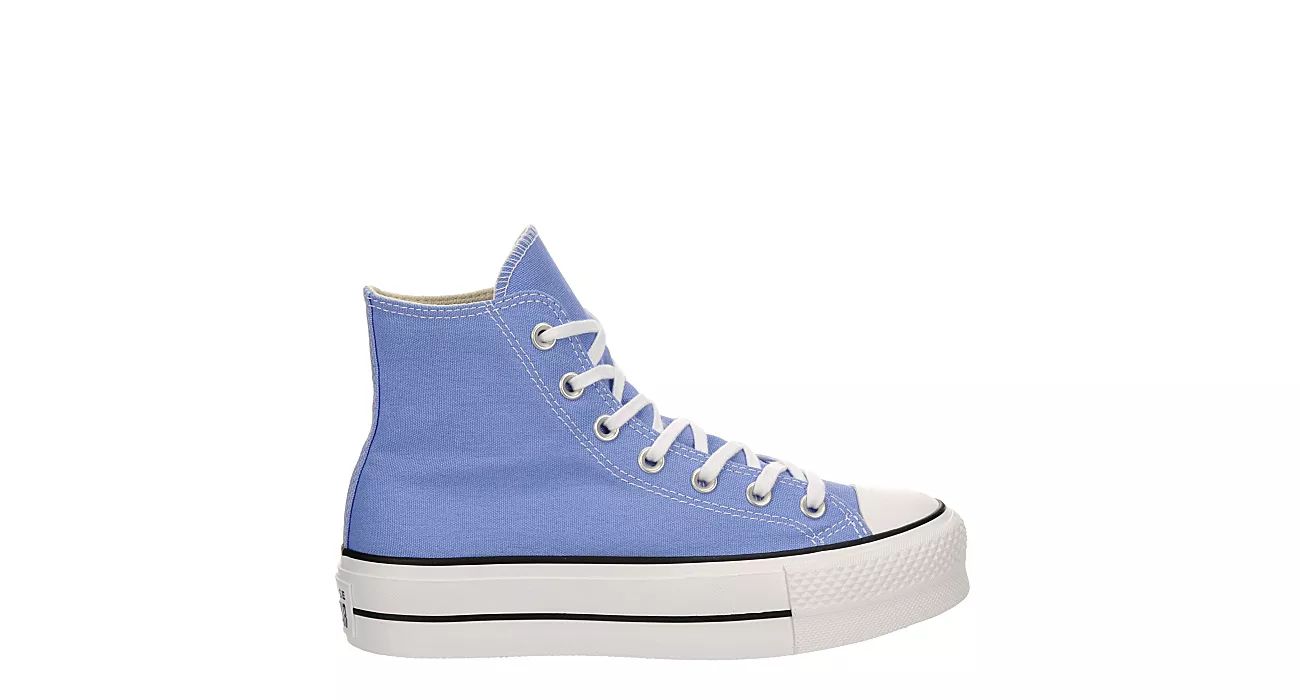 LIGHT BLUE CONVERSE Womens Chuck Taylor All Star High Top Platform Sneaker | Rack Room Shoes