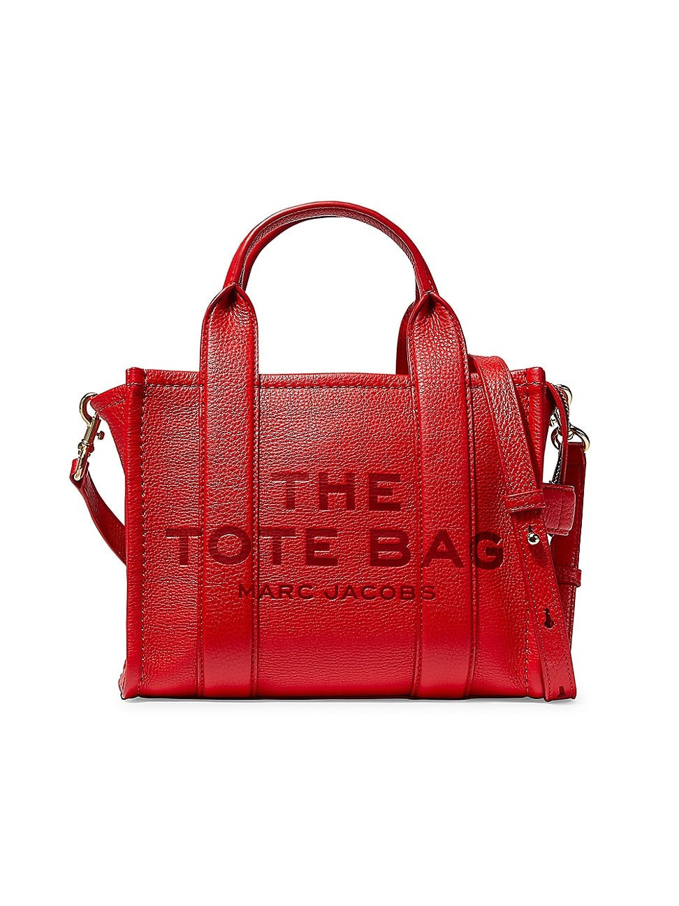 Women's The Leather Small Tote - True Red | Saks Fifth Avenue
