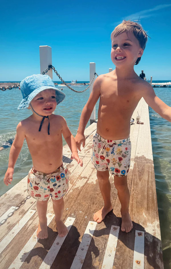 Little Beach Bum Trunks ~ French Floral | Show Me Your Mumu