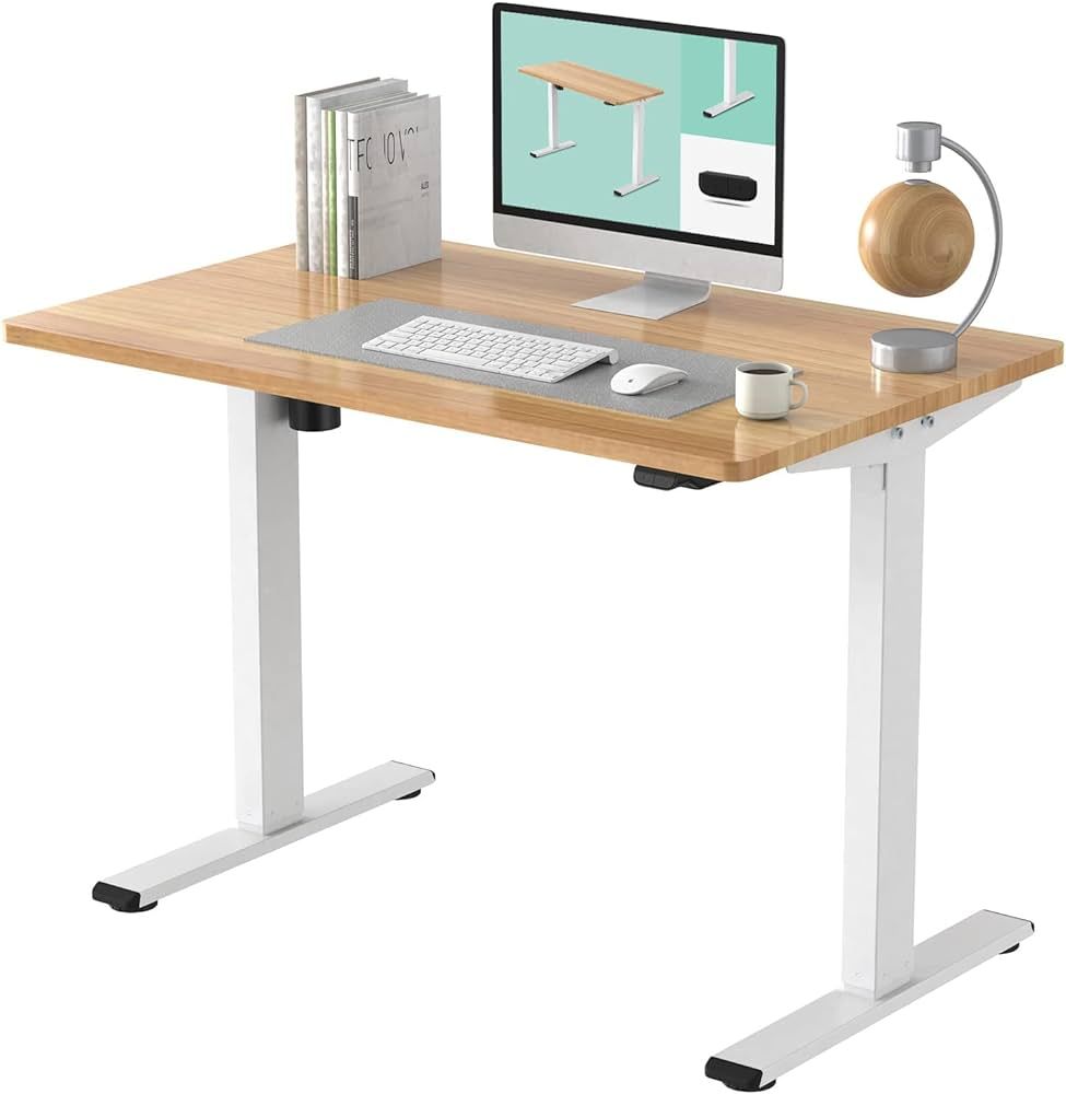 FLEXISPOT EC1 Electric Adjustable Height Standing Desk Whole Piece 48 x 30 Inch Desktop Home Offi... | Amazon (US)