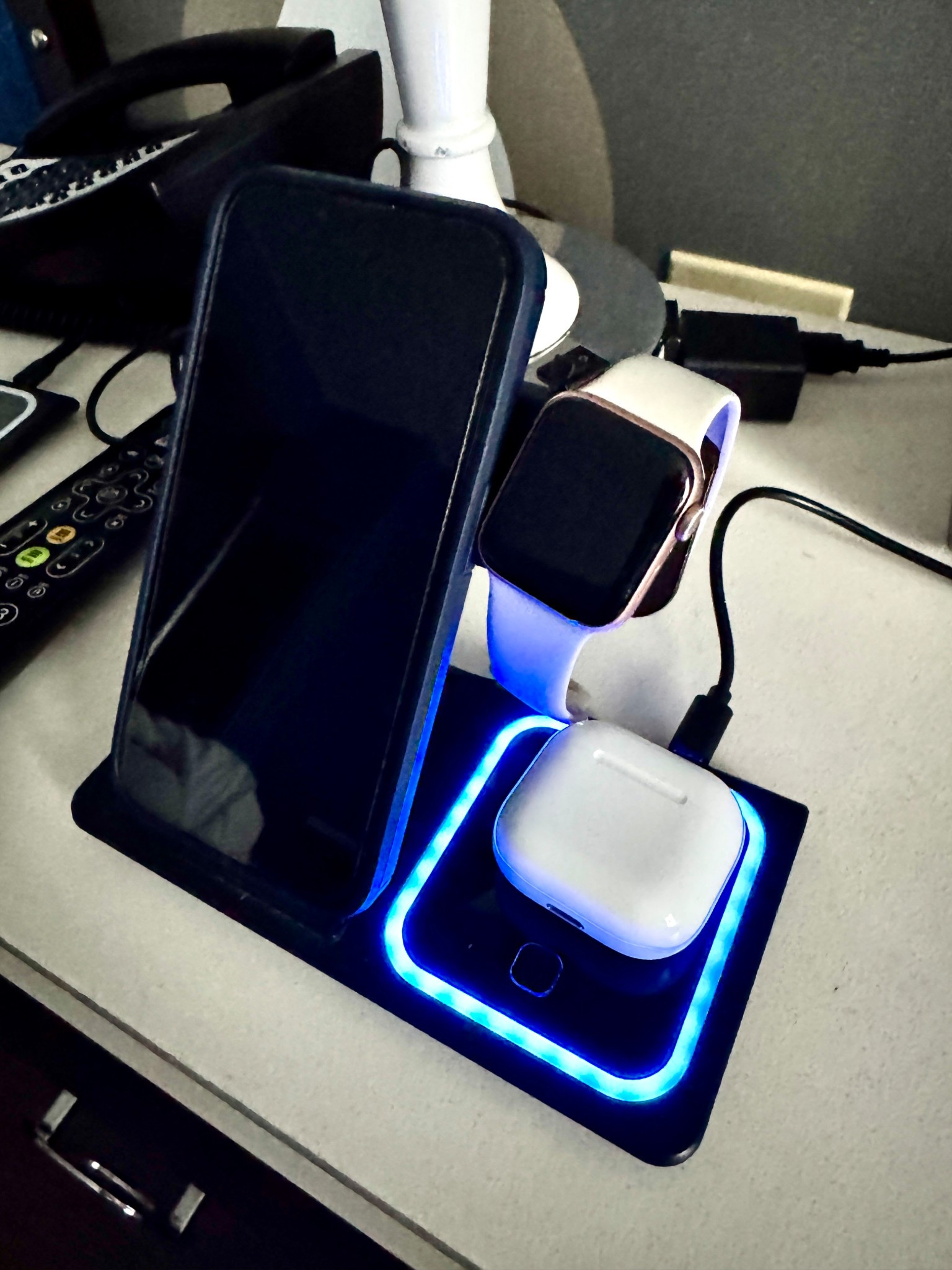 The BEST travel 3 in 1 charger for your Apple devices. Charge your iPhone, watch and AirPods. The charger conveniently folds flat to fit in a small purse or carry-on bag for charging on the go. We never travel without them.

#LTKFindsUnder50 #LTKTravel #LTKHome