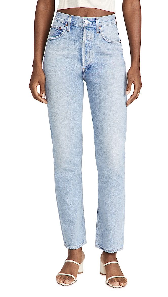 90's Pinch Waist High Rise Straight Jeans | Shopbop