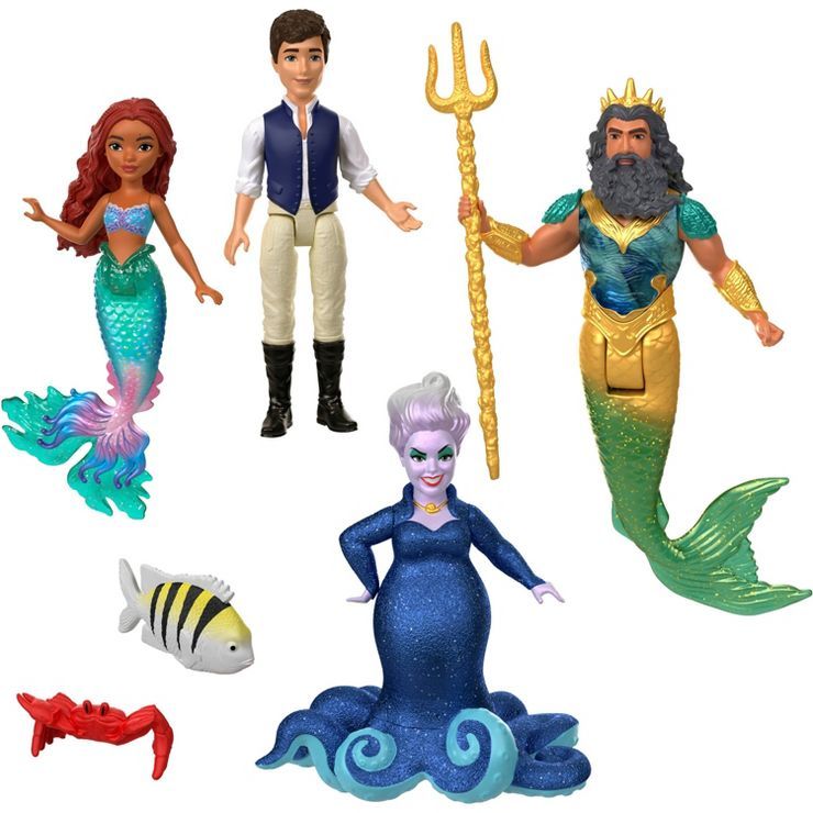 Disney The Little Mermaid Ariel's Adventures Story Set with 4 Small Dolls and Accessories | Target