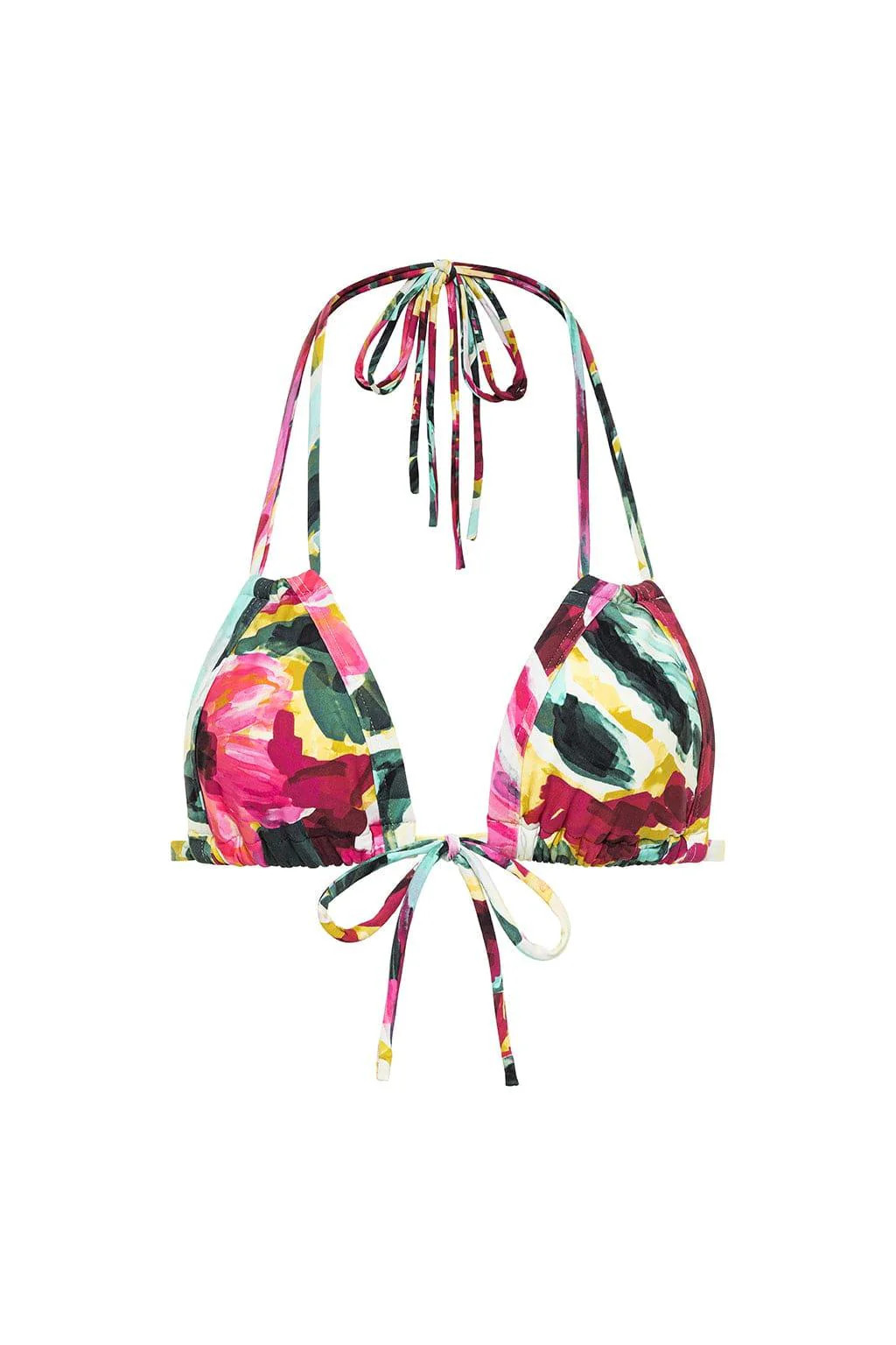 Isla Floral Euro Bow Bikini Top | Montce