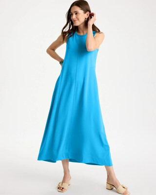 Women's Jersey Knit Maxi Dress in Blue Tide | Chico's | Chico's