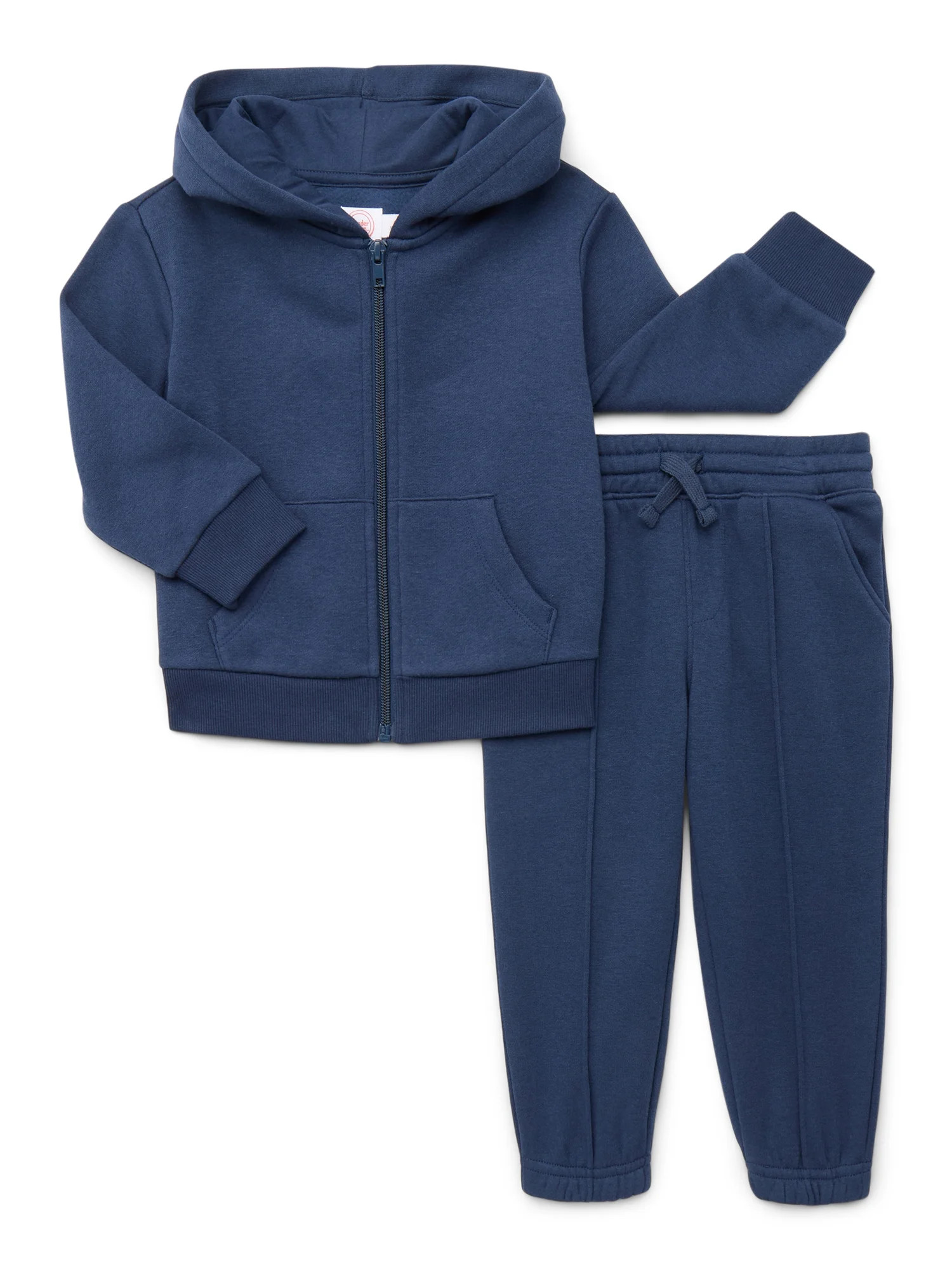 Wonder Nation Toddler Boys Hoodie and Pants Fleece Set, 2-Piece, Sizes 12M-5T | Walmart (US)