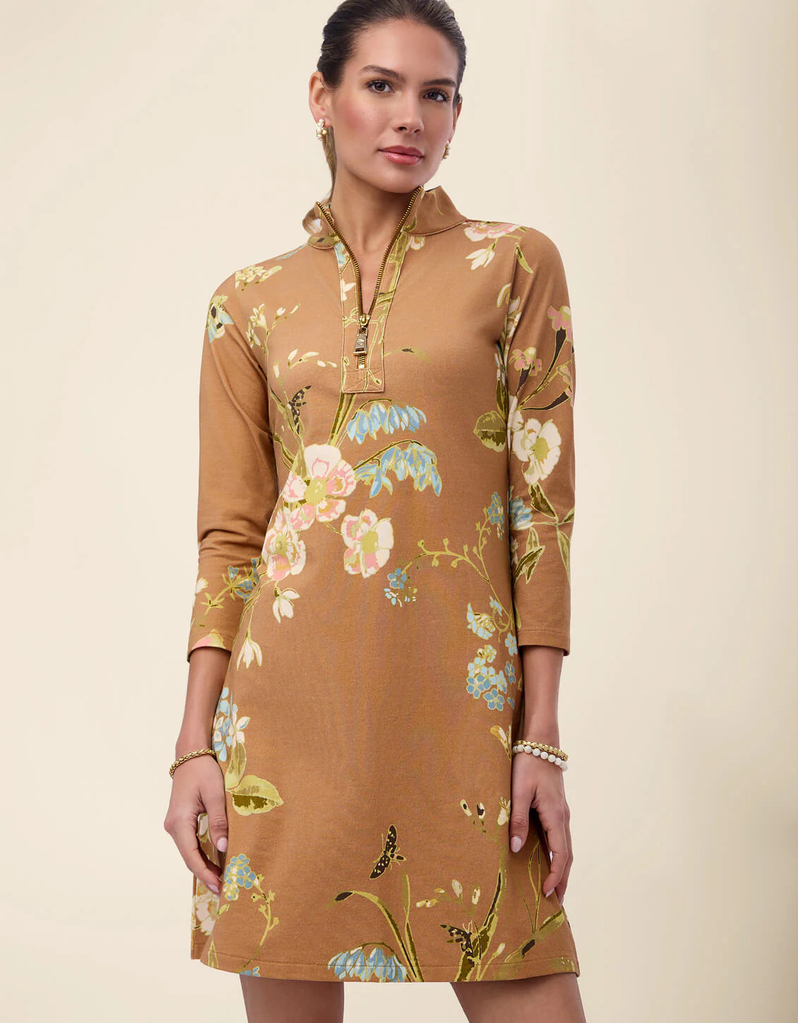 Nora Half-Zip Dress St. Augustine Botanics | Spartina 449