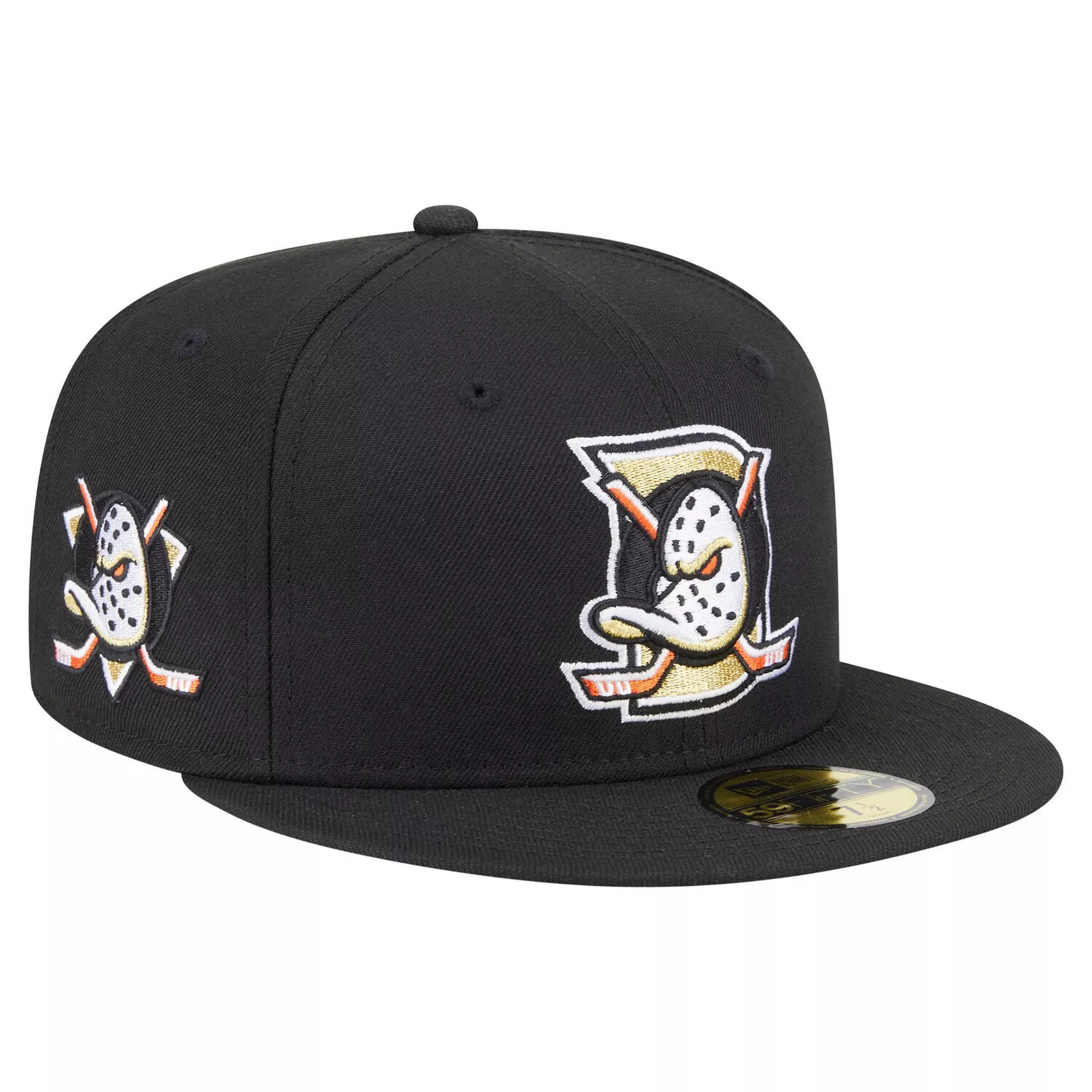Men's New Era Black Anaheim Ducks Deceptor 59FIFTY Fitted Hat, Size: 7 1/4, Dks Black | Kohl's