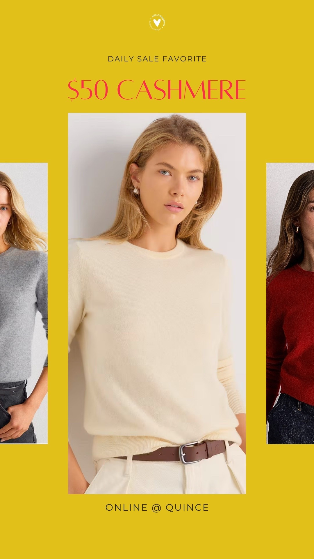 Cashmere season is coming 🤎✨ Quince is offering $50 cashmere online!! The perfect excuse to start stocking up on cozy fall staples 🍂

#LTKootd #LTKSeasonal #LTKSaleAlert