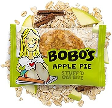 Bobo's Oat Stuff'd Bites, Apple Pie, 1.3 oz Bites (30 Pack Box), Gluten Free Whole Grain Snack, Vega | Amazon (US)