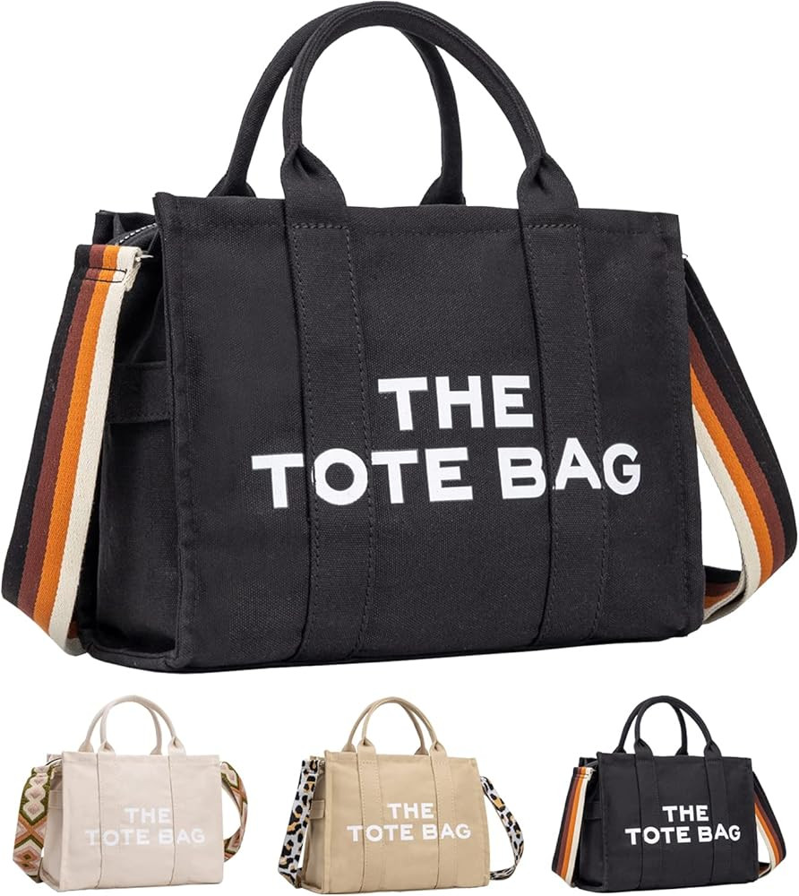 YUNZSXJY The Tote Bags for Women Travel Handbag Canvas Shoulder Bag with Zipper Crossbody Purse f... | Amazon (US)