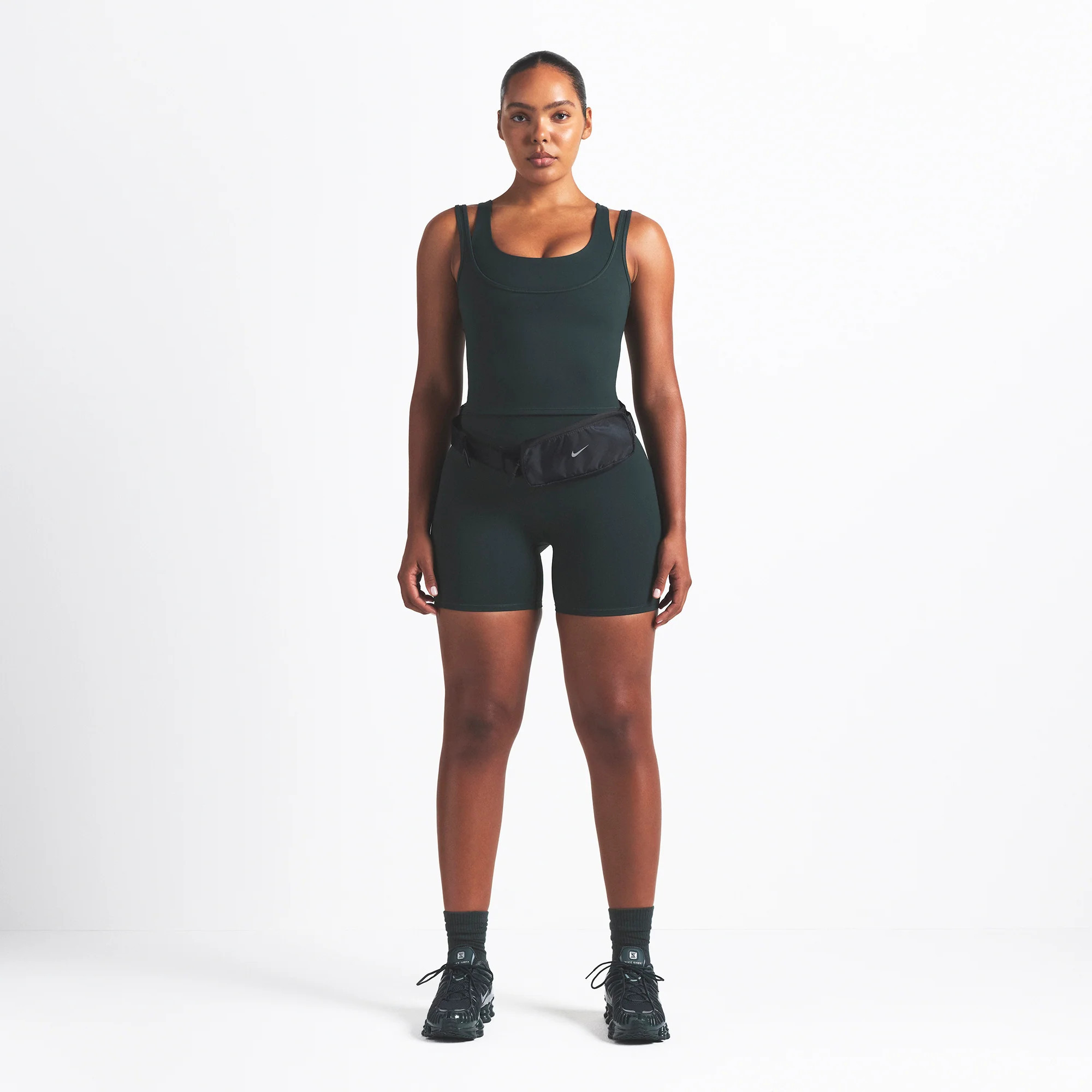 SKIMS Double Strap Scoop Tank Top | Green | Small | NikeSKIMS Matte | SKIMS (US)
