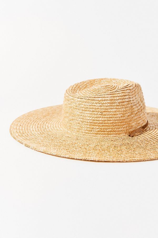 UO Shallow Crown Straw Hat | Urban Outfitters (US and RoW)