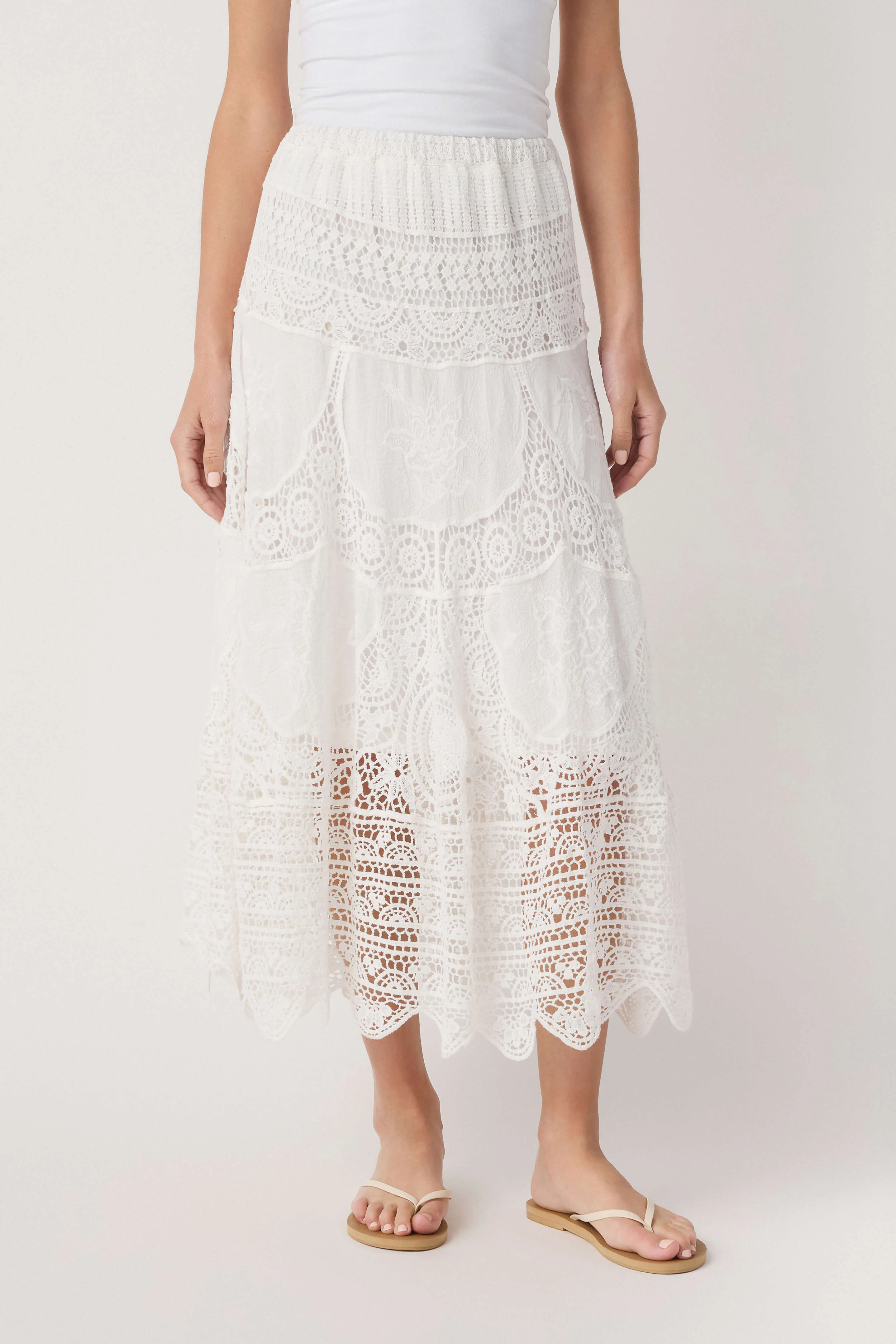 Hem & Thread Crochet Maxi Skirt | Social Threads